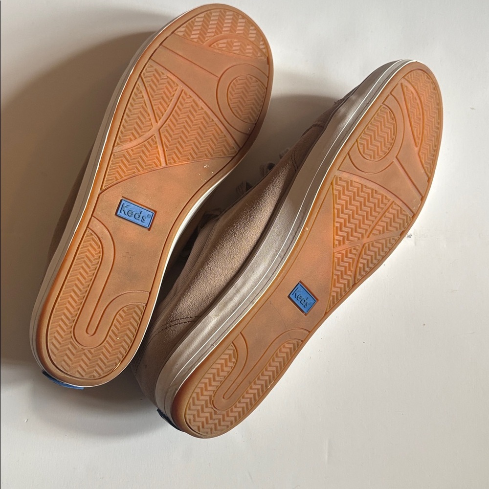 Keds Women’s Taupe Suede Low-Top Sneakers Shoes Size 9 - Picture 9 of 11